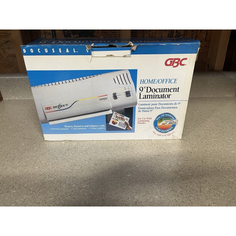 GBC DocuSeal 95 9" Document Laminator, Manual Control, DS-95